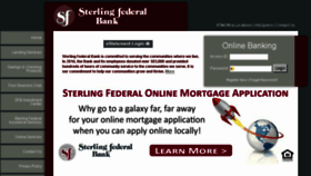 What Sterlingfederal.com website looked like in 2017 (6 years ago)