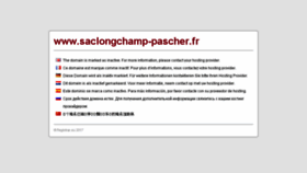 What Saclongchamp-pascher.fr website looked like in 2017 (6 years ago)