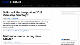 What Schufa-und-finanzen.net website looked like in 2017 (6 years ago)