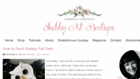 What Shabbyartboutique.com website looked like in 2017 (6 years ago)