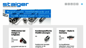 What Staiger.de website looked like in 2017 (6 years ago)