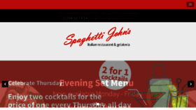 What Spaghettijohns.co.uk website looked like in 2017 (6 years ago)