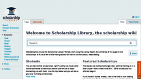 What Scholarshiplibrary.com website looked like in 2017 (6 years ago)