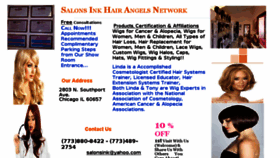 What Salonsinkhairangelsnetwork.com website looked like in 2017 (6 years ago)