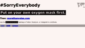 What Sorryeverybody.com website looked like in 2017 (6 years ago)
