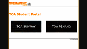 What Student.toa.edu.my website looked like in 2017 (6 years ago)