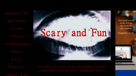 What Scaryandfun.com website looked like in 2017 (6 years ago)