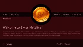 What Swissmetalica.com website looked like in 2017 (6 years ago)