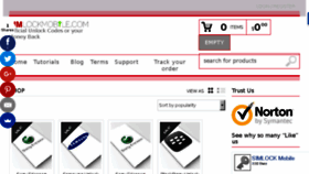 What Simlockmobile.com website looked like in 2017 (7 years ago)