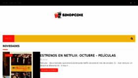 What Sinopcine.com website looked like in 2017 (6 years ago)