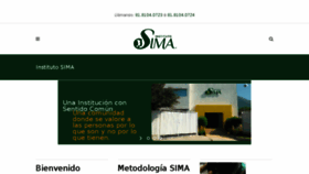 What Sima.edu.mx website looked like in 2017 (6 years ago)