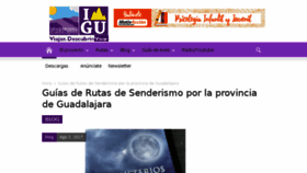 What Senderismoguadalajara.es website looked like in 2017 (6 years ago)