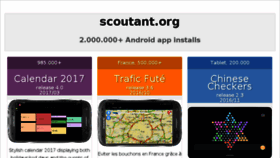 What Scoutant.org website looked like in 2017 (6 years ago)