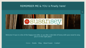 What Susansey.com website looked like in 2017 (6 years ago)