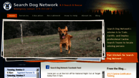 What Searchdogs.org website looked like in 2017 (6 years ago)