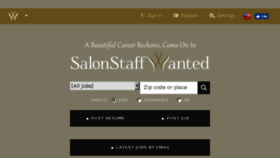 What Salonstaffwanted.com website looked like in 2017 (6 years ago)