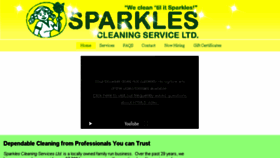 What Sparkles.ca website looked like in 2017 (6 years ago)