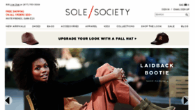 What Solesociety.com website looked like in 2017 (6 years ago)