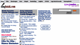 What Songbatak.com website looked like in 2017 (6 years ago)