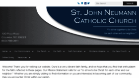 What Stjohnneumannsc.com website looked like in 2017 (6 years ago)