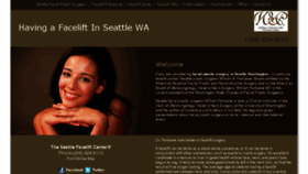 What Seattle-facelift.com website looked like in 2017 (6 years ago)