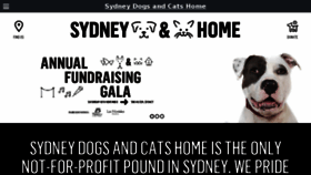 What Sydneydogsandcatshome.org website looked like in 2017 (6 years ago)
