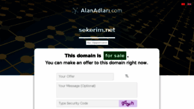What Sekerim.net website looked like in 2017 (6 years ago)