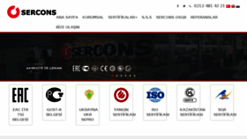 What Sercons.com.tr website looked like in 2017 (6 years ago)