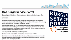What Sh.buergerserviceportal.de website looked like in 2017 (6 years ago)