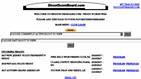What Shootscoreboard.com website looked like in 2017 (6 years ago)