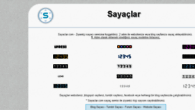 What Sayaclar.com website looked like in 2017 (6 years ago)