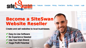 What Siteswan.com website looked like in 2017 (6 years ago)