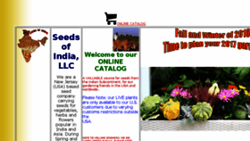 What Seedsofindia.com website looked like in 2017 (6 years ago)