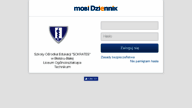What Sokratesbielsko.mobidziennik.pl website looked like in 2017 (6 years ago)
