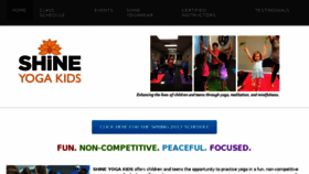 What Shineyogakids.com website looked like in 2017 (6 years ago)