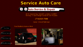 What Serviceautocare.com website looked like in 2017 (6 years ago)