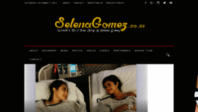What Selenagomez.co.in website looked like in 2017 (6 years ago)