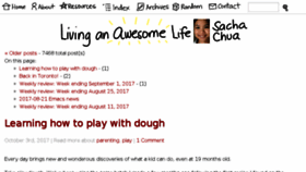 What Sachachua.com website looked like in 2017 (7 years ago)