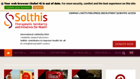 What Solthis.org website looked like in 2017 (6 years ago)