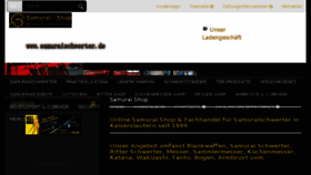 What Samuraischwerter.de website looked like in 2017 (6 years ago)