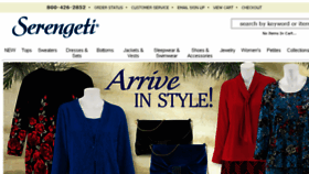 What Serengetifashions.com website looked like in 2017 (6 years ago)