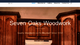 What Sevenoakswoodwork.com website looked like in 2017 (6 years ago)