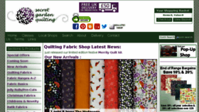 What Secretgardenquilting.co.uk website looked like in 2017 (6 years ago)