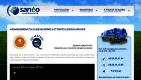 What Saneo-services.fr website looked like in 2017 (6 years ago)