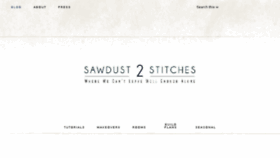 What Sawdust2stitches.com website looked like in 2017 (6 years ago)