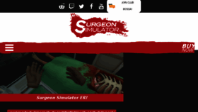 What Surgeonsimulator2013.com website looked like in 2017 (6 years ago)