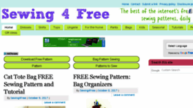 What Sewing4free.com website looked like in 2017 (6 years ago)