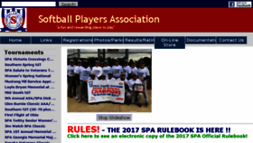 What Softballspa.com website looked like in 2017 (8 years ago)