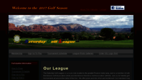 What Saturdaygolfleague.com website looked like in 2017 (6 years ago)