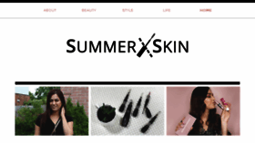 What Summerxskin.com website looked like in 2017 (6 years ago)